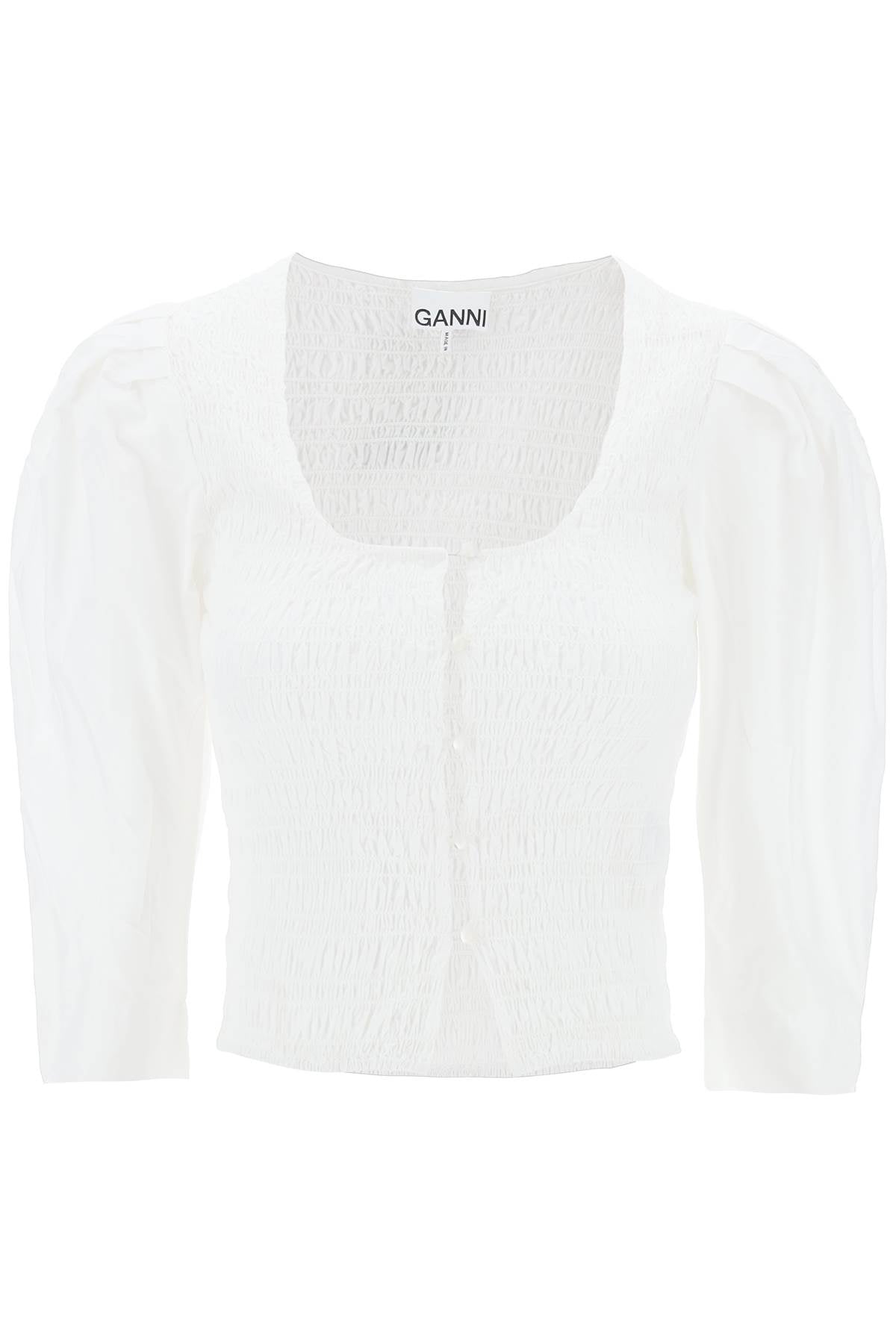 Ganni "poplin smock blouse-0