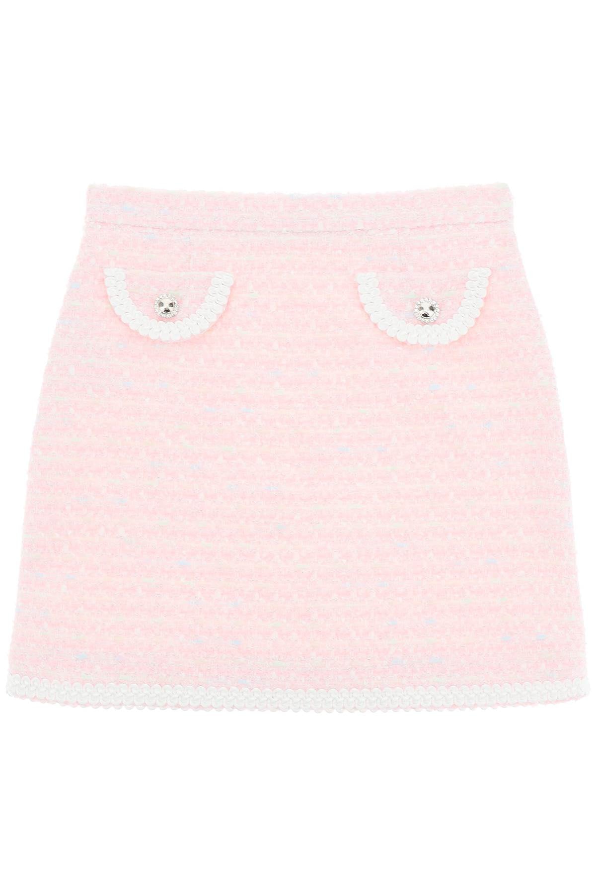 tweed mini skirt-0