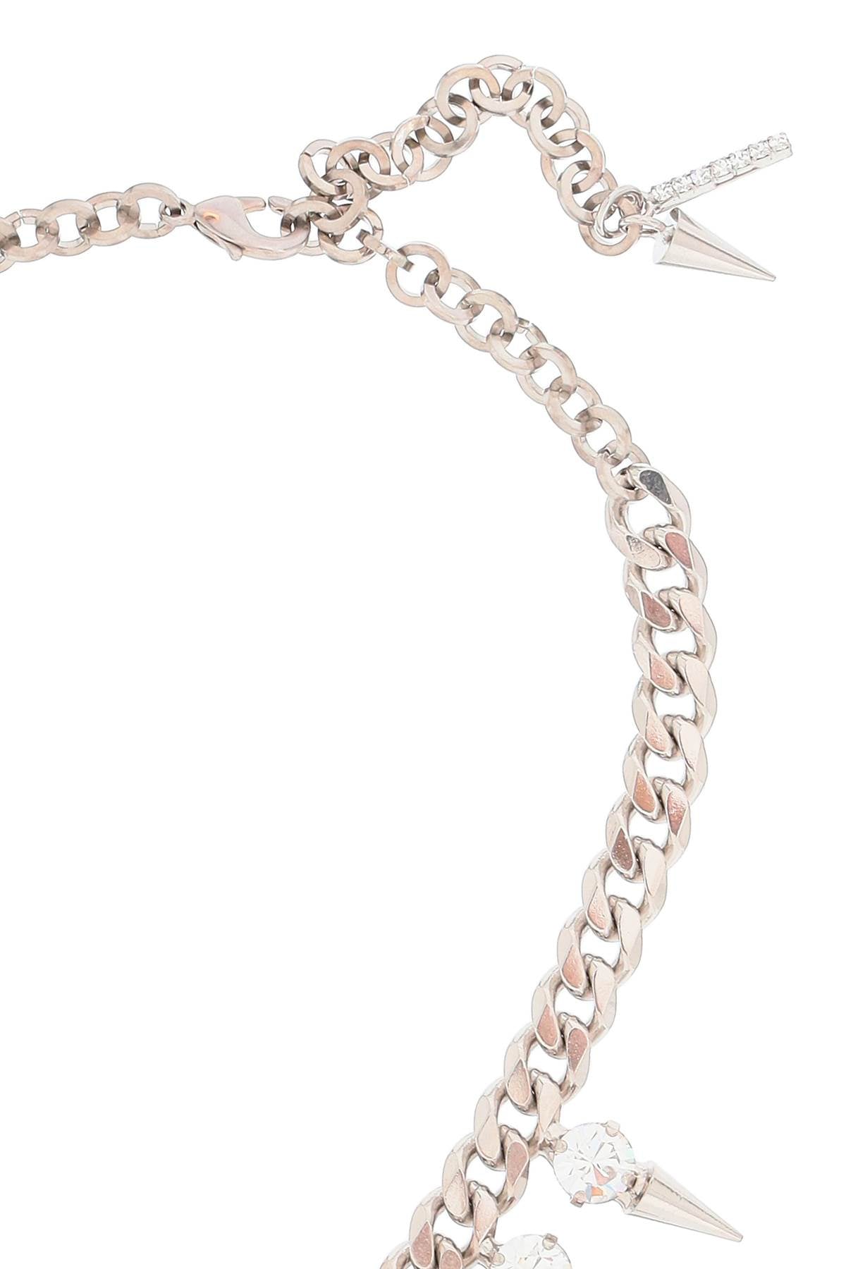 Alessandra rich choker with crystals and spikes-2