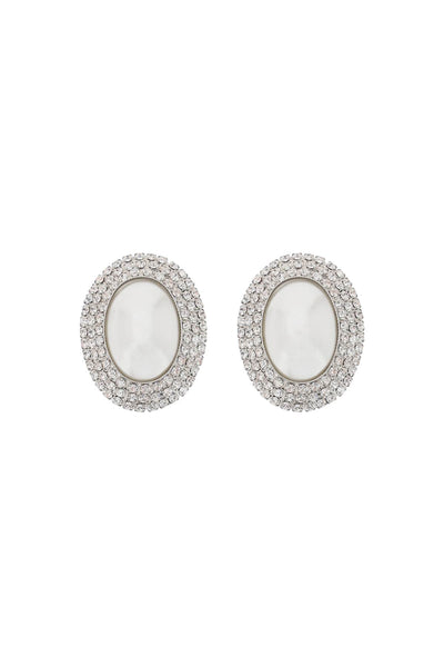 Alessandra rich oval earrings with pearl and crystals-1
