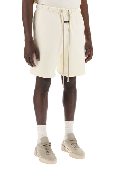 cotton terry sports bermuda shorts-1