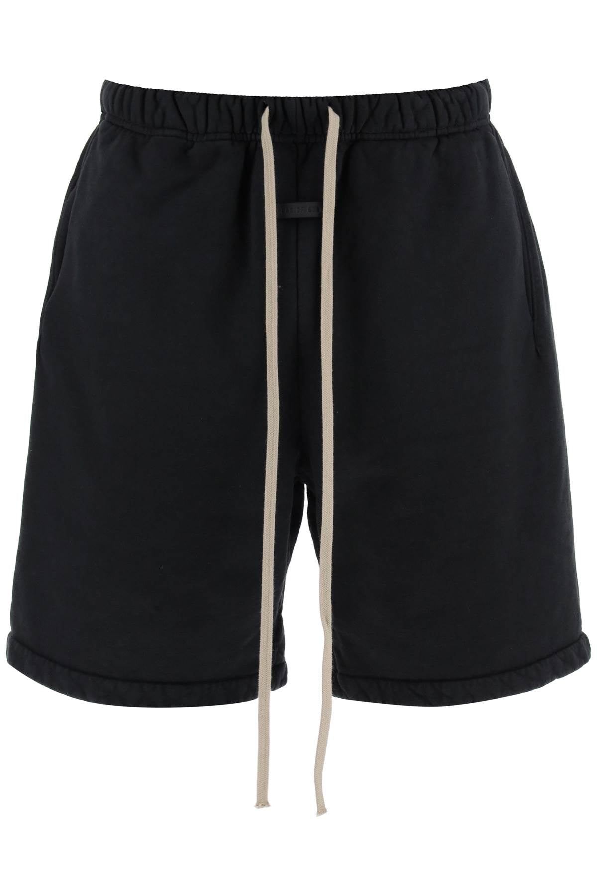cotton terry sports bermuda shorts-0