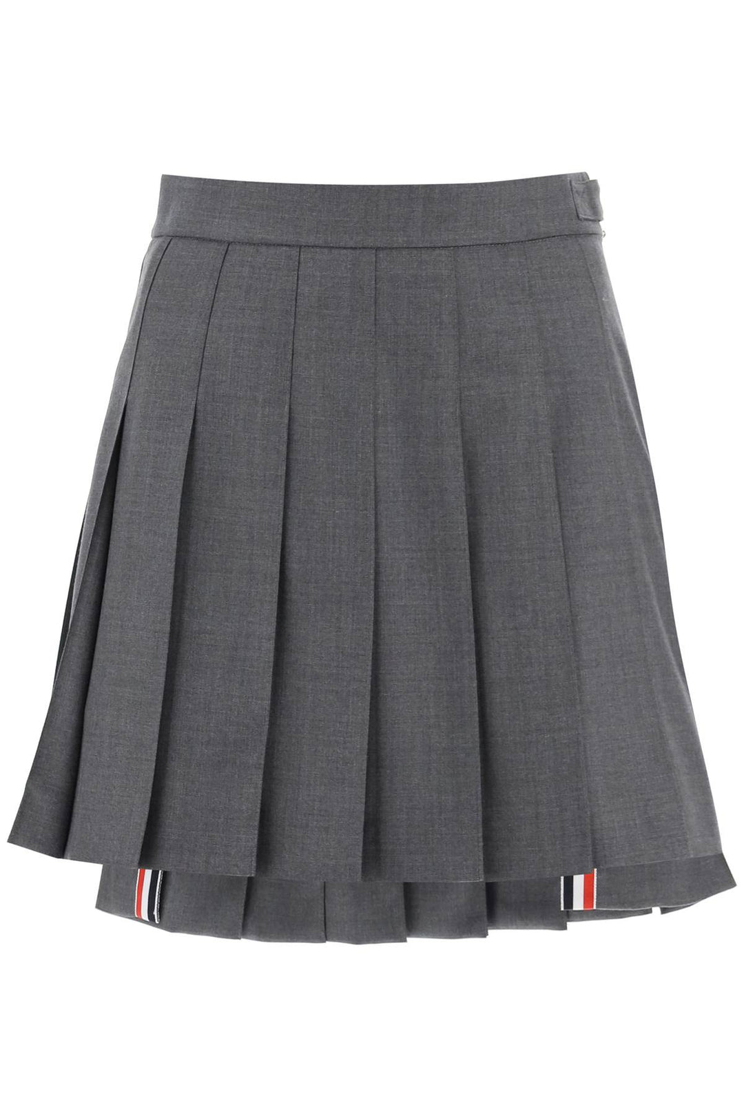 wool pleated mini skirt-0