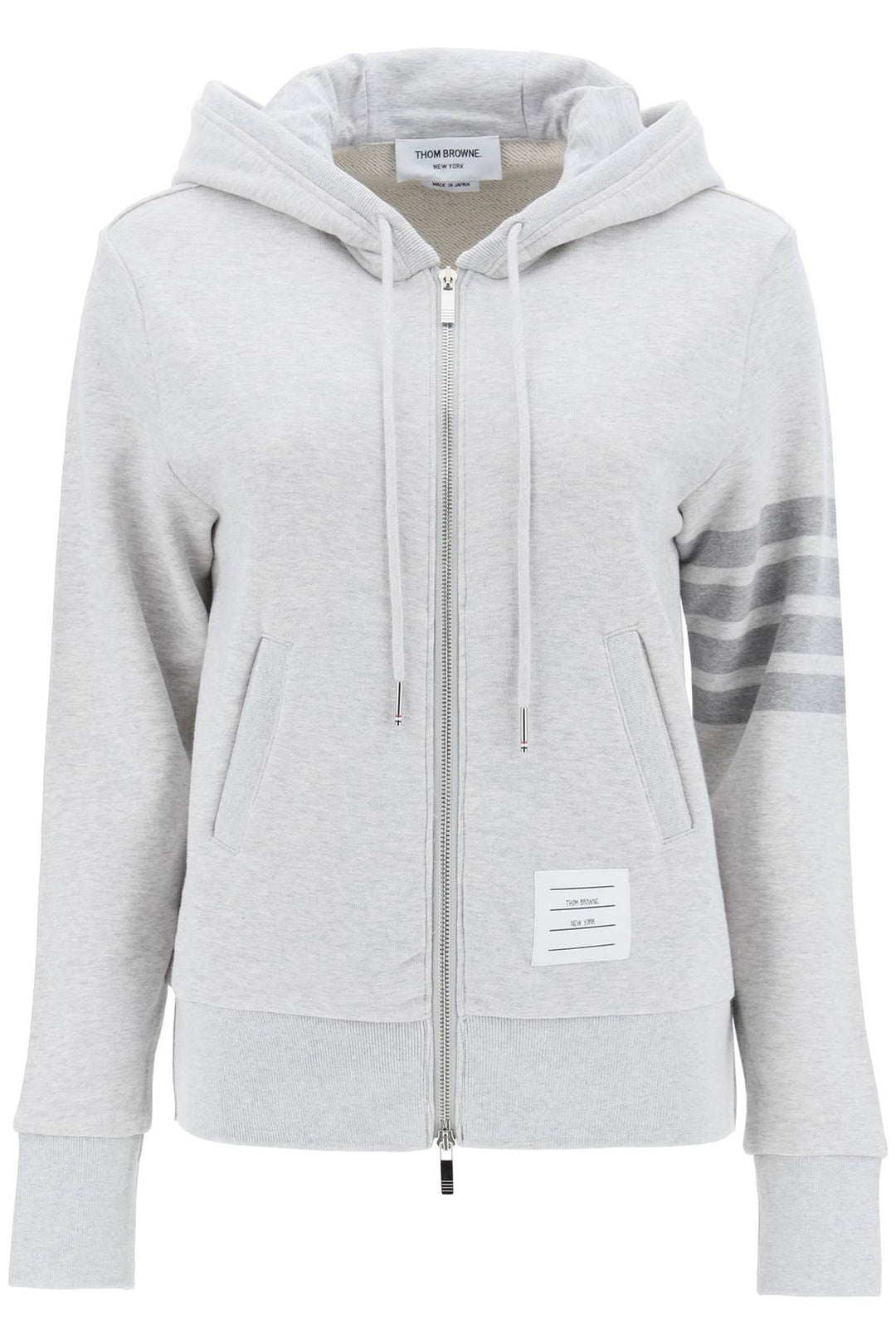 4-bar hoodie with zipper and-0