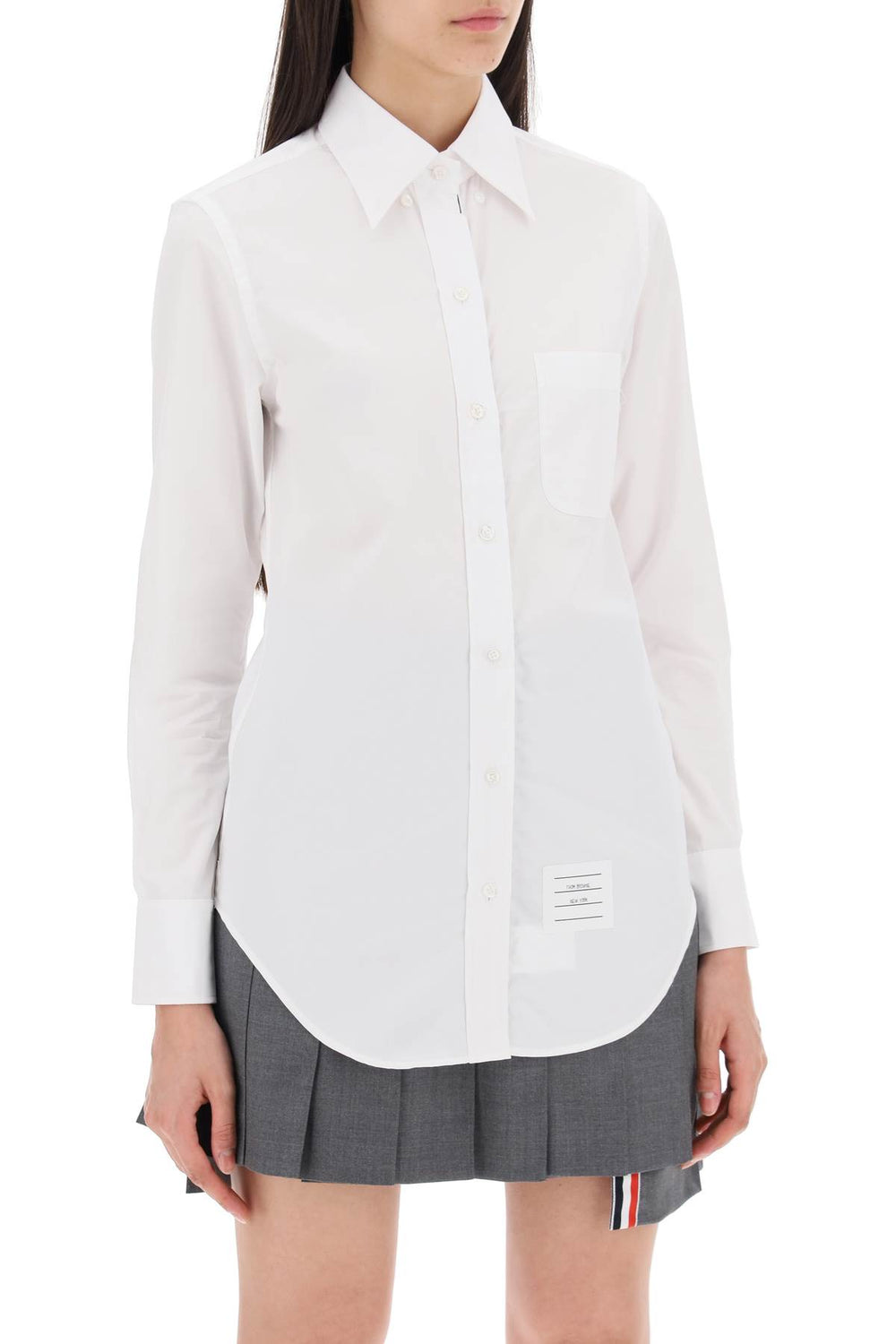 fitted shirt in poplin-1