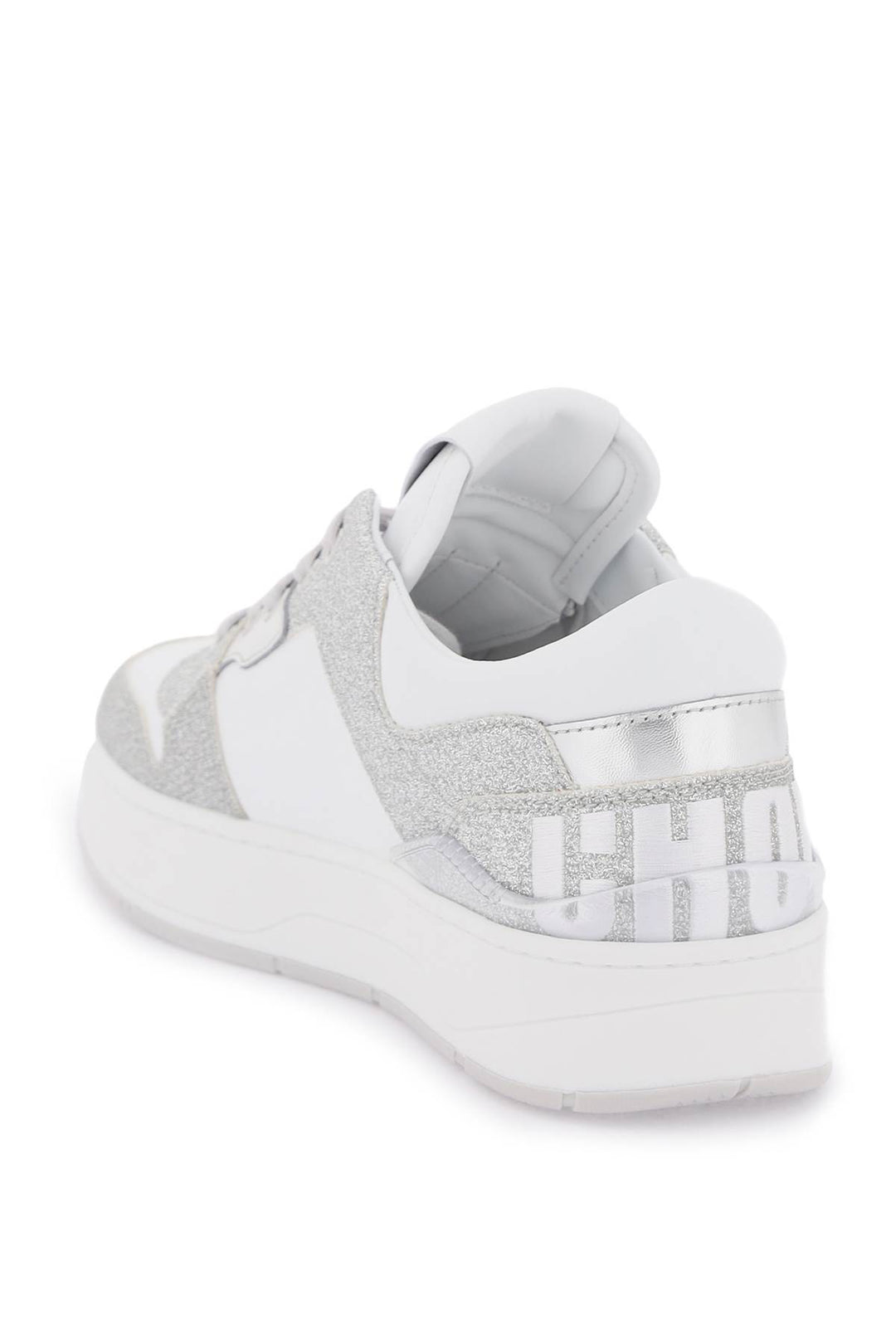 'florent' glittered sneakers with lettering logo-2