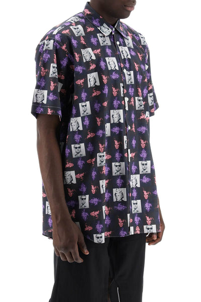Comme des garcons shirt short-sleeved shirt with andy warhol print-1