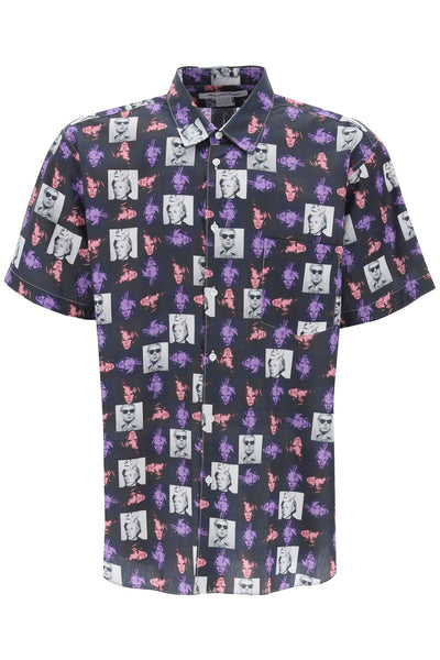 Comme des garcons shirt short-sleeved shirt with andy warhol print-0