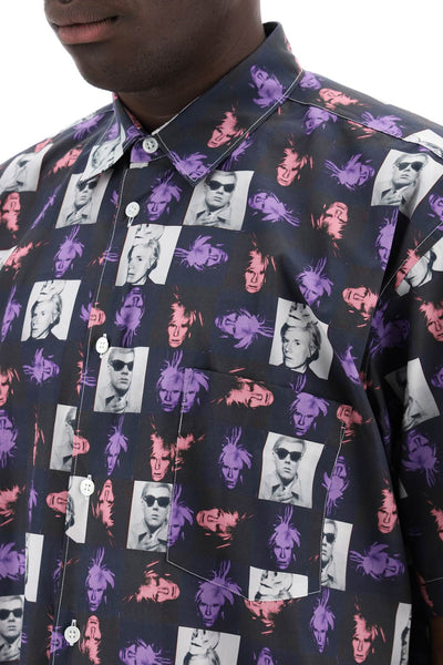 Comme des garcons shirt short-sleeved shirt with andy warhol print-3