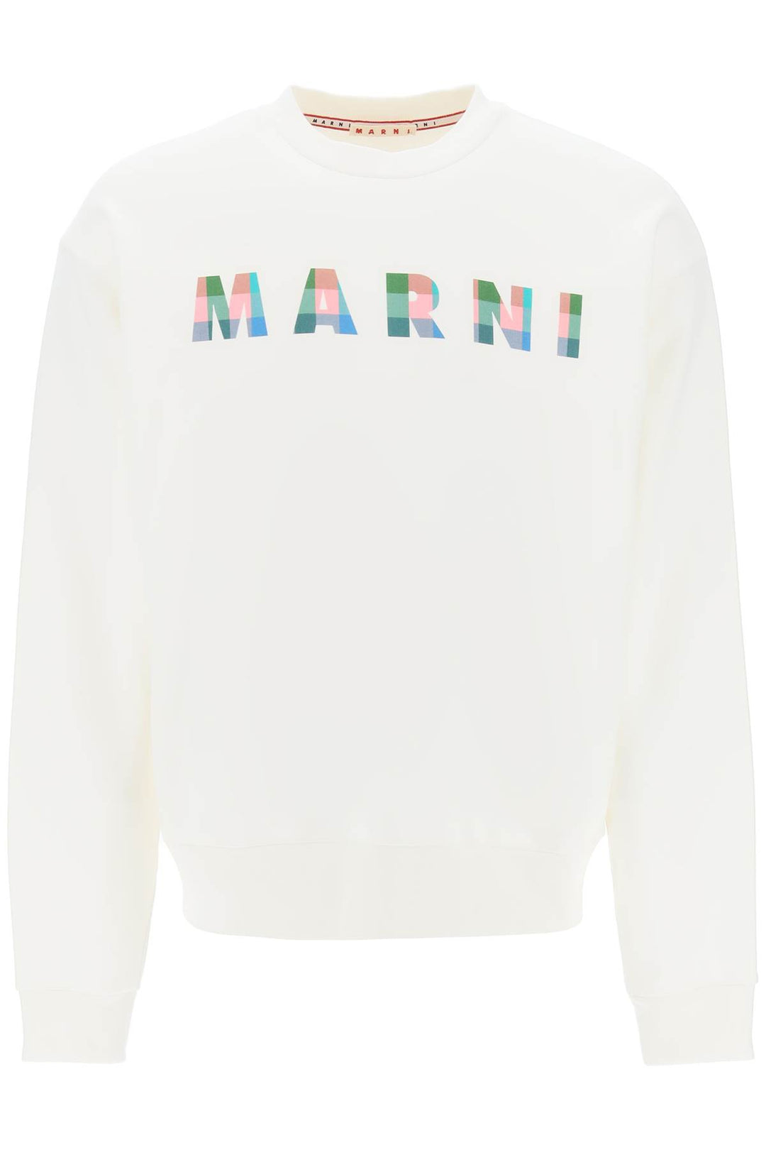 Marni sweatshirt with plaid logo-0