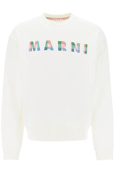 Marni sweatshirt with plaid logo-0