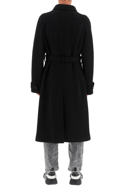 tailored wool blend knit coat-2