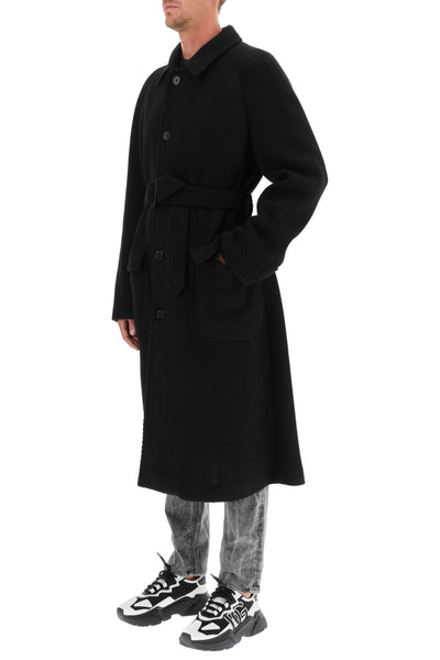 tailored wool blend knit coat-3