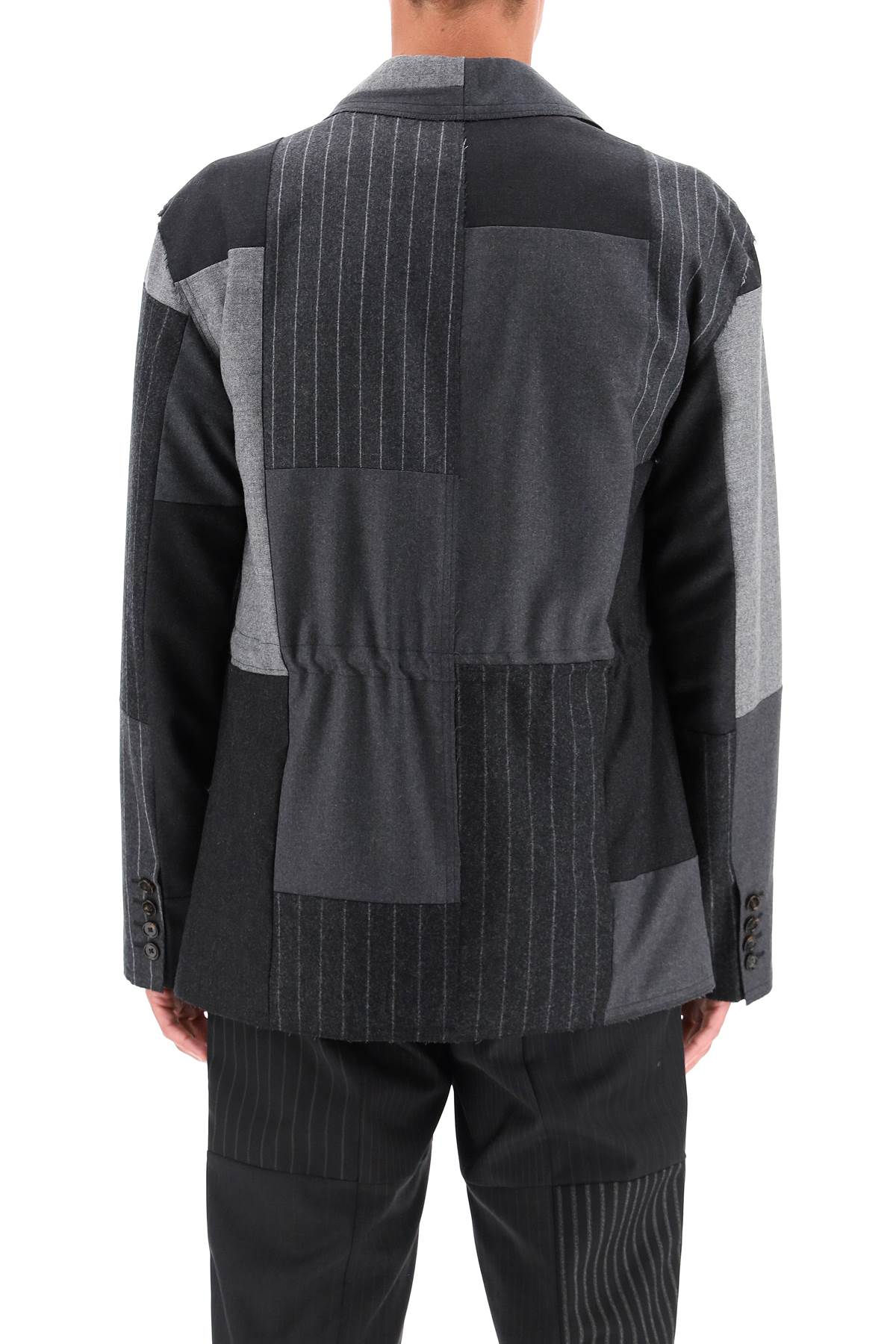 patchwork wool jacket-2