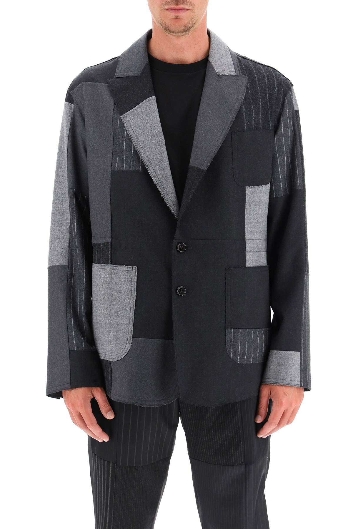 patchwork wool jacket-1