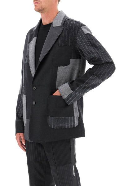 patchwork wool jacket-3
