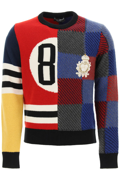 84 sweater in multicolor wool-0