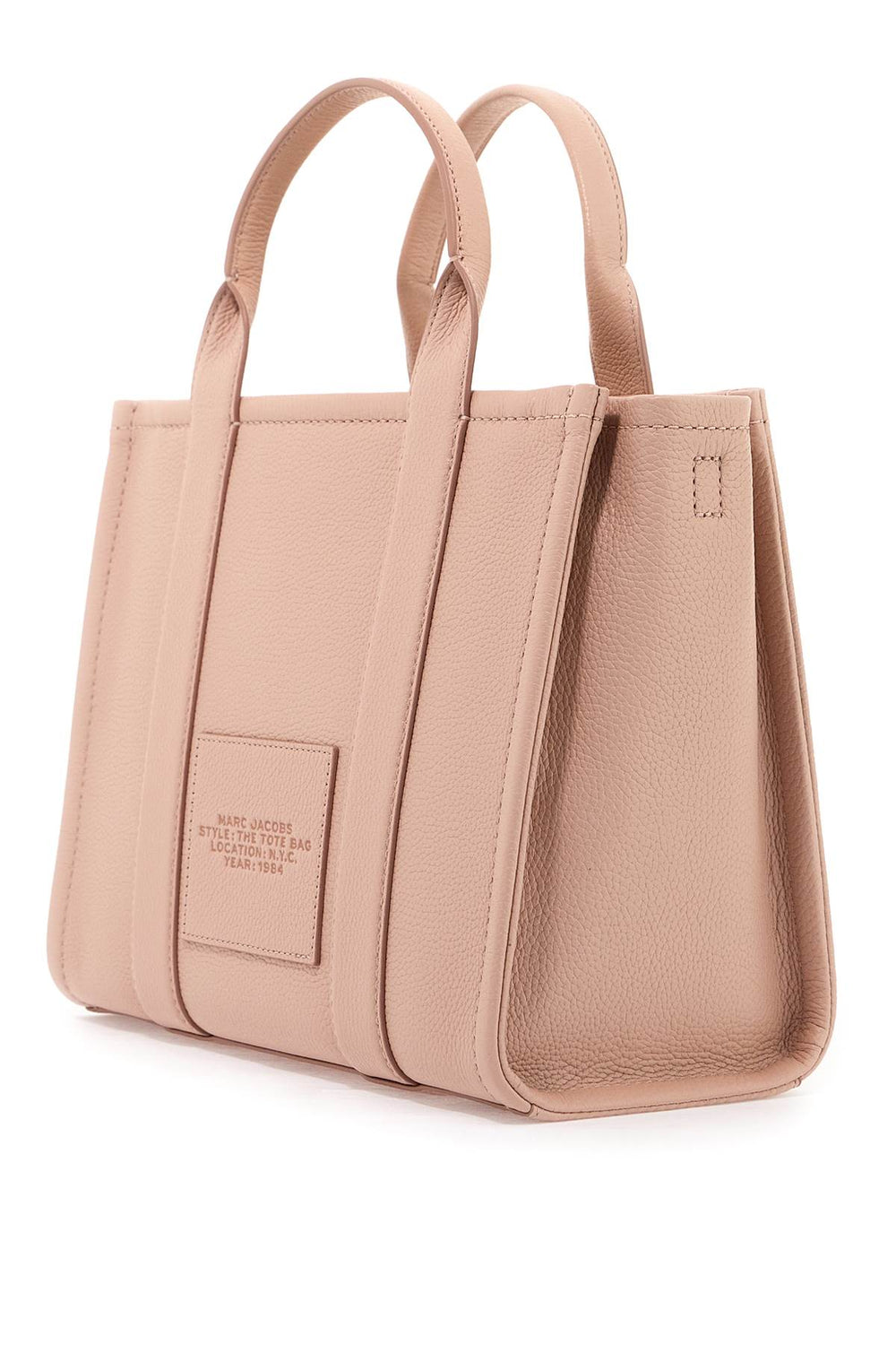 the leather medium tote bag-1