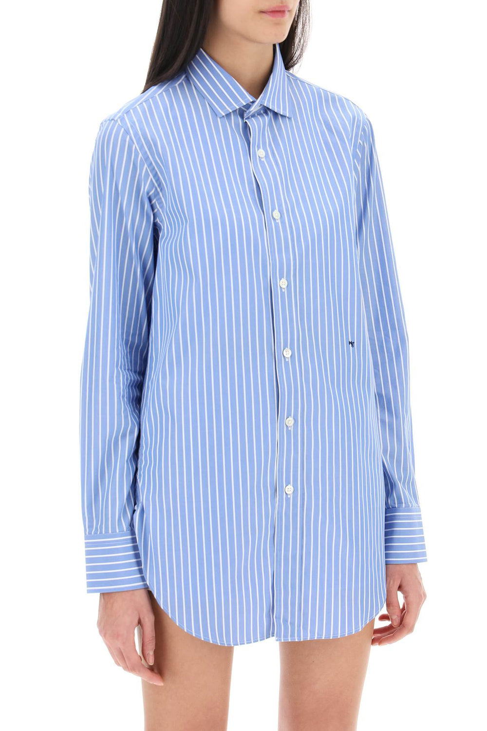 striped poplin shirt-1