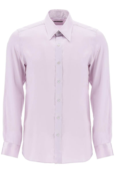 silk charmeuse blouse shirt-0