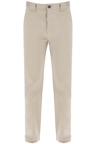 cotton satin chino pants in-0