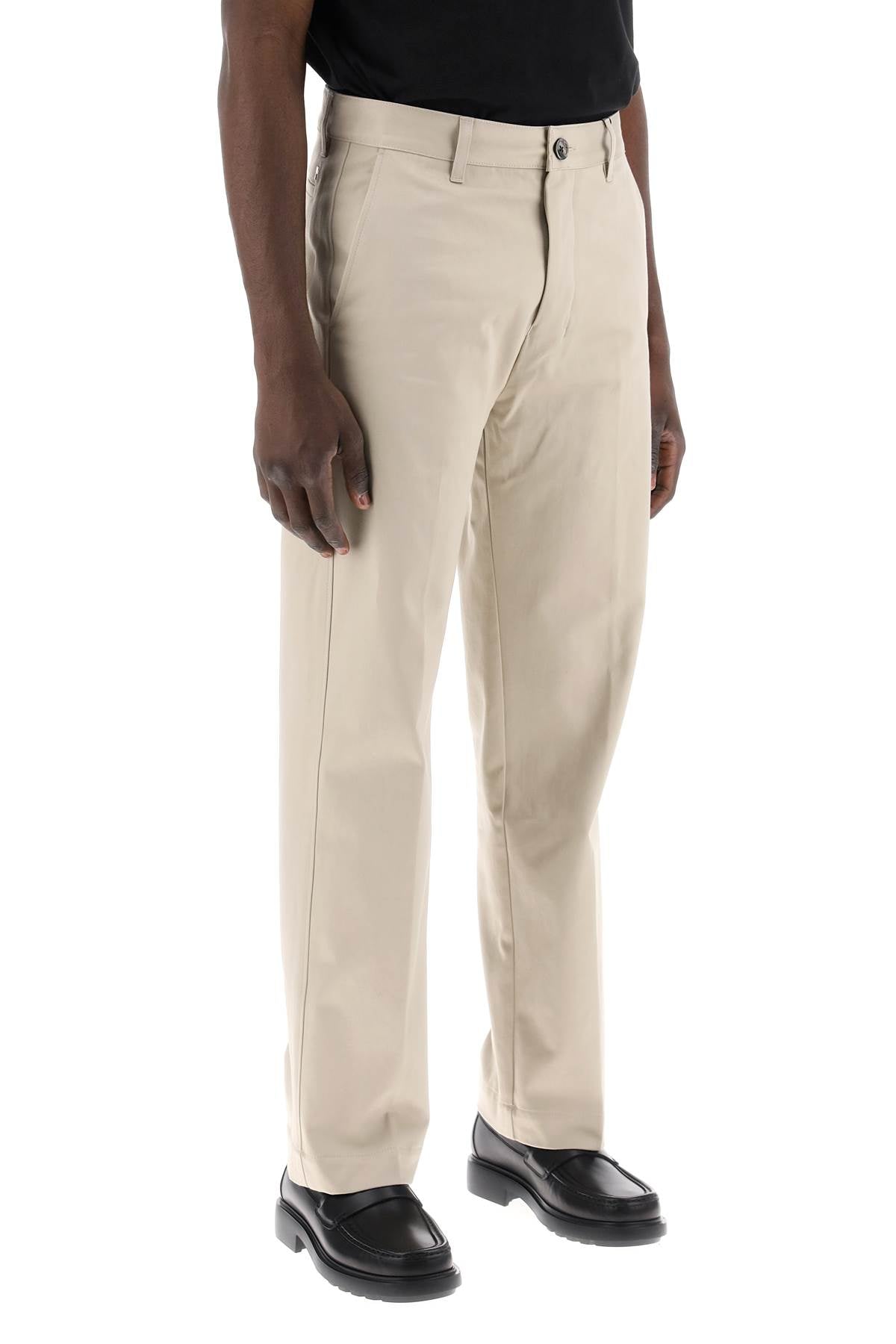 cotton satin chino pants in-1