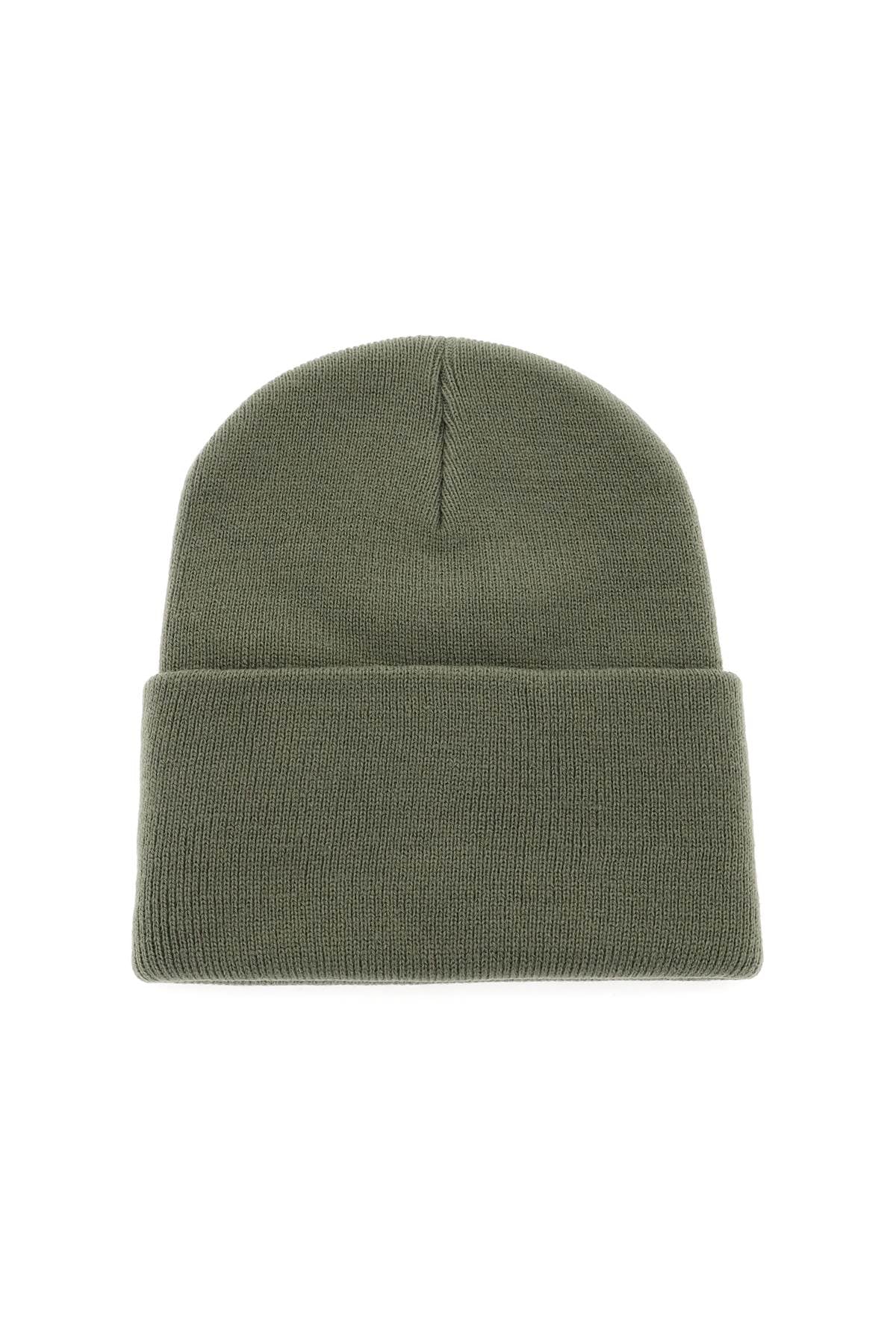beanie hat with logo patch-1