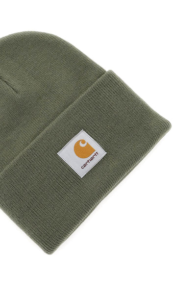 beanie hat with logo patch-2