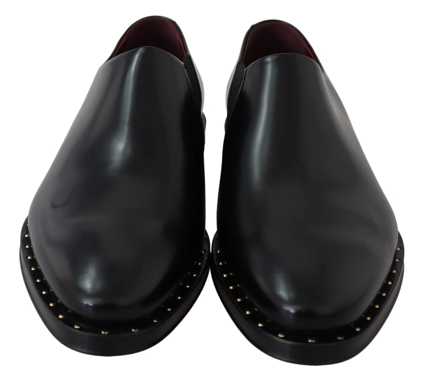 Dolce & Gabbana Black Leather Dress Formal Loafers Shoes