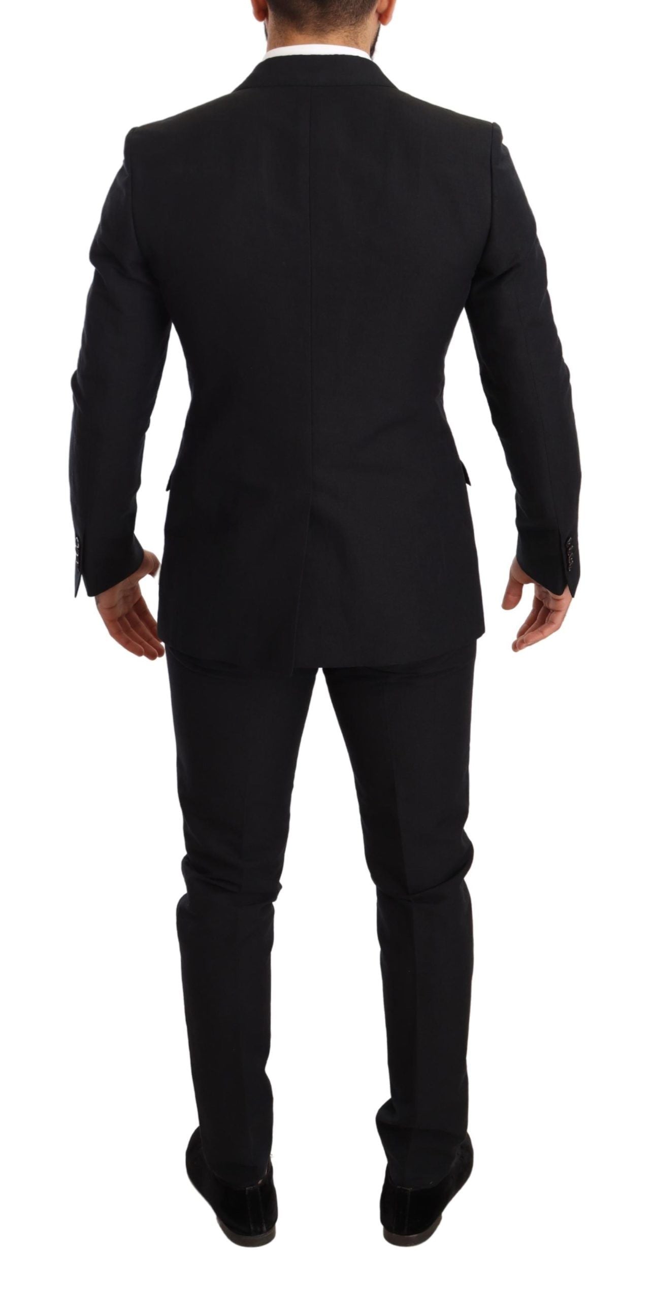 Dolce & Gabbana Elegant Black Two-Piece Wool Suit