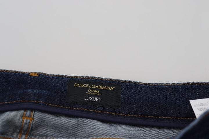 Dolce & Gabbana Elegant Blue Washed Denim Pants