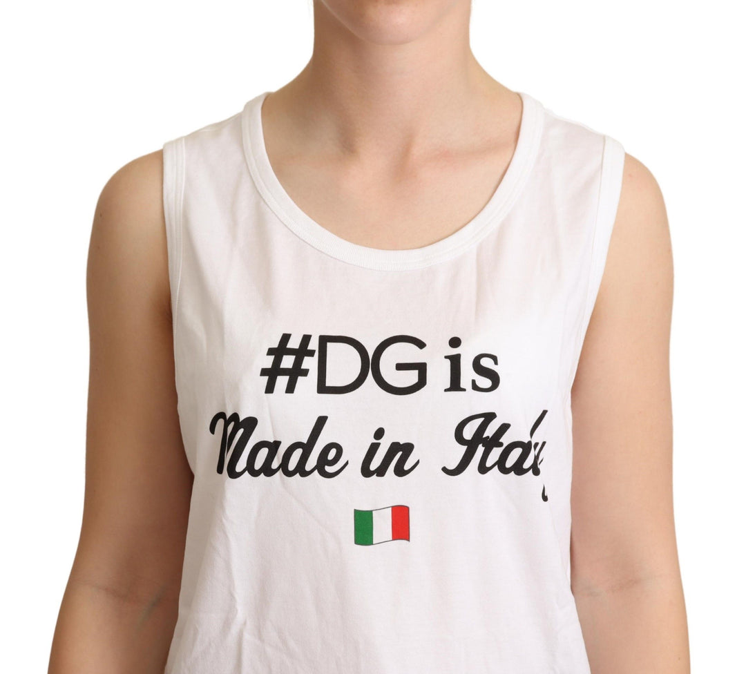 Dolce & Gabbana Elegant Sleeveless Cotton Tank Top