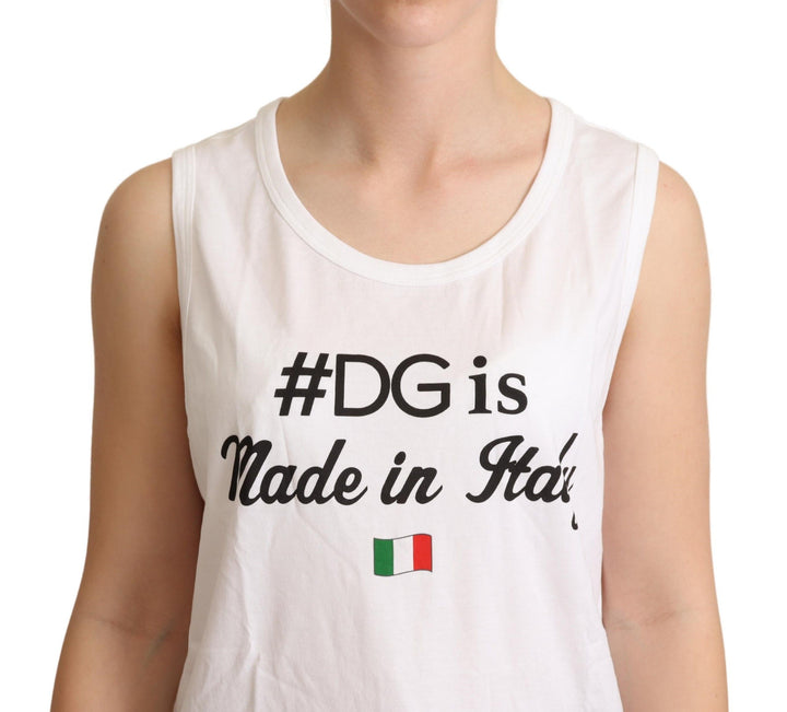 Dolce & Gabbana Elegant Sleeveless Cotton Tank Top