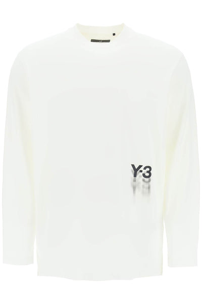 long-sleeved t-shirt with logo print-0