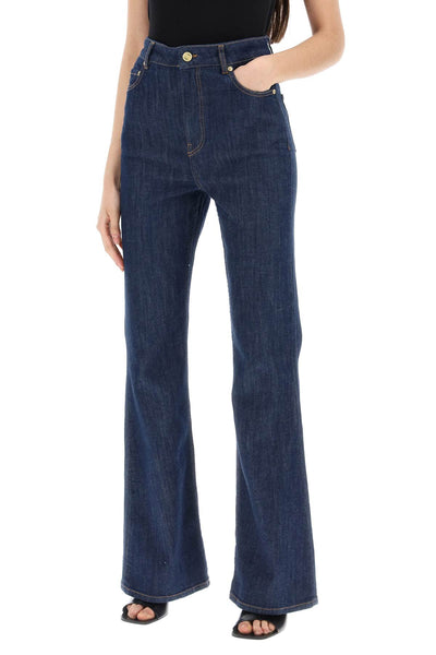 Ganni high-waisted flared jeans-3