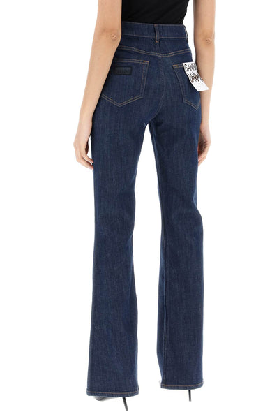 Ganni high-waisted flared jeans-2