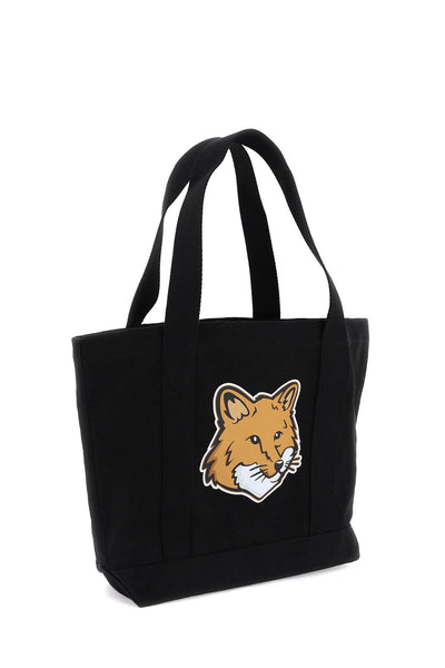 Maison kitsune fox head tote bag-2