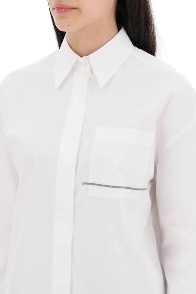 Brunello cucinelli "shirt with jewel detail on the-3