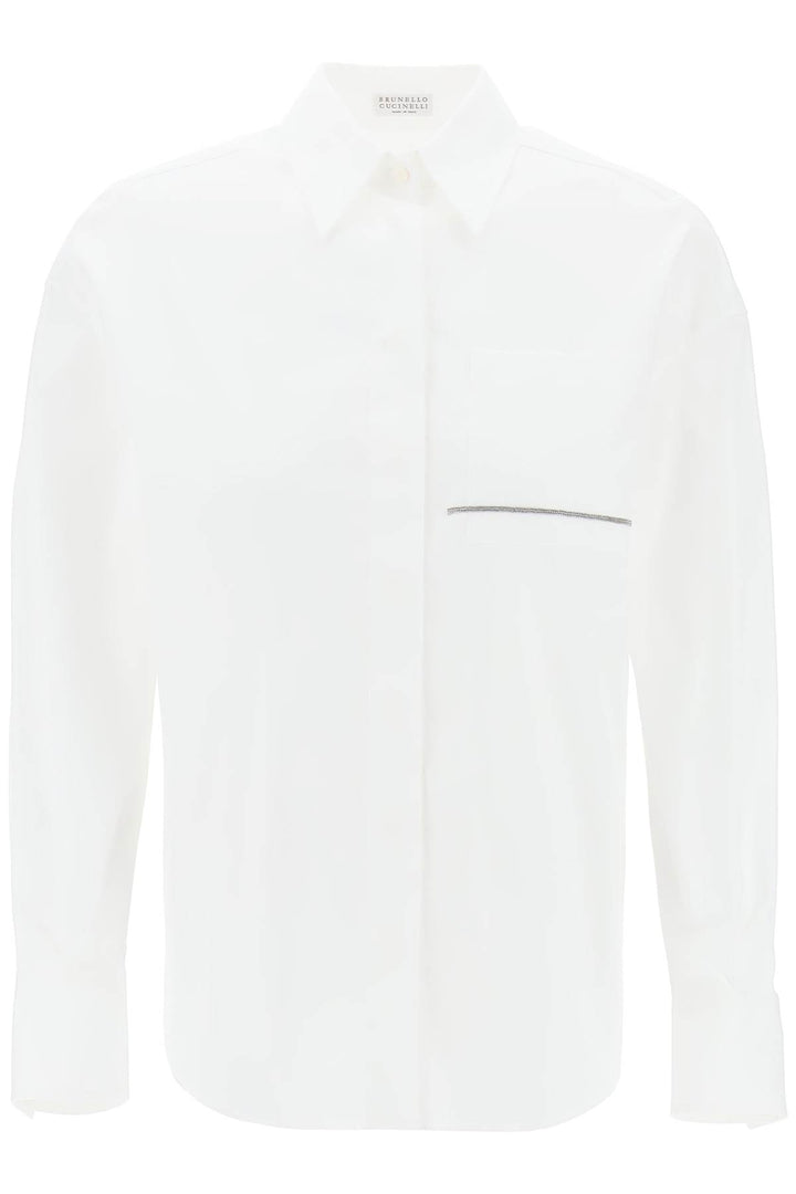 Brunello cucinelli "shirt with jewel detail on the-0