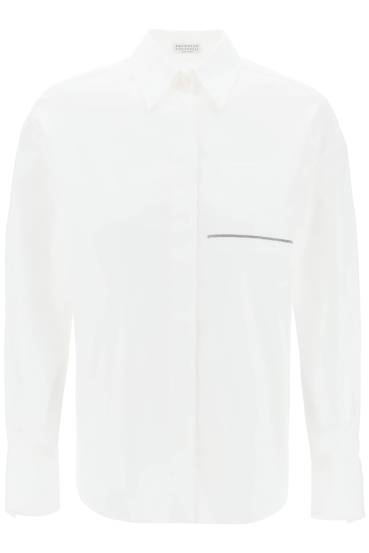 Brunello cucinelli "shirt with jewel detail on the-0