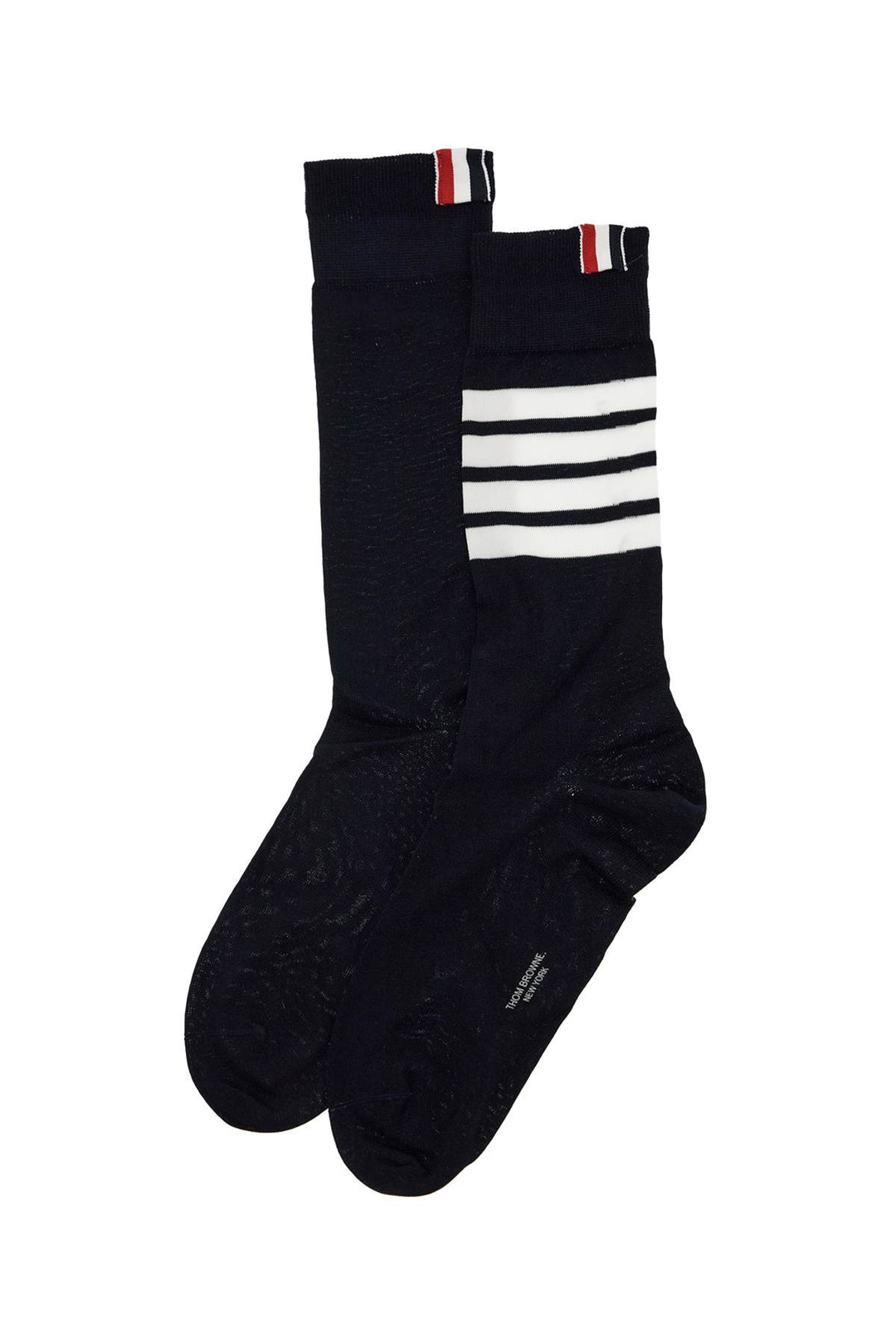 long 4-bar lightweight cotton socks-0
