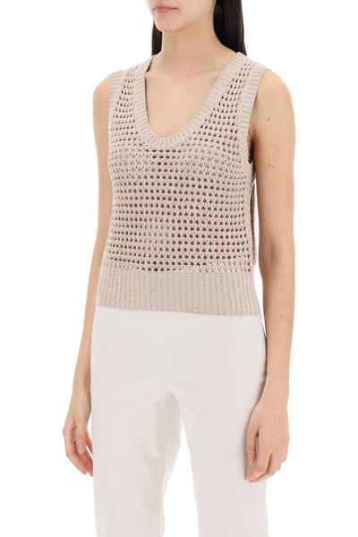 Brunello cucinelli knit top with sparkling details-3