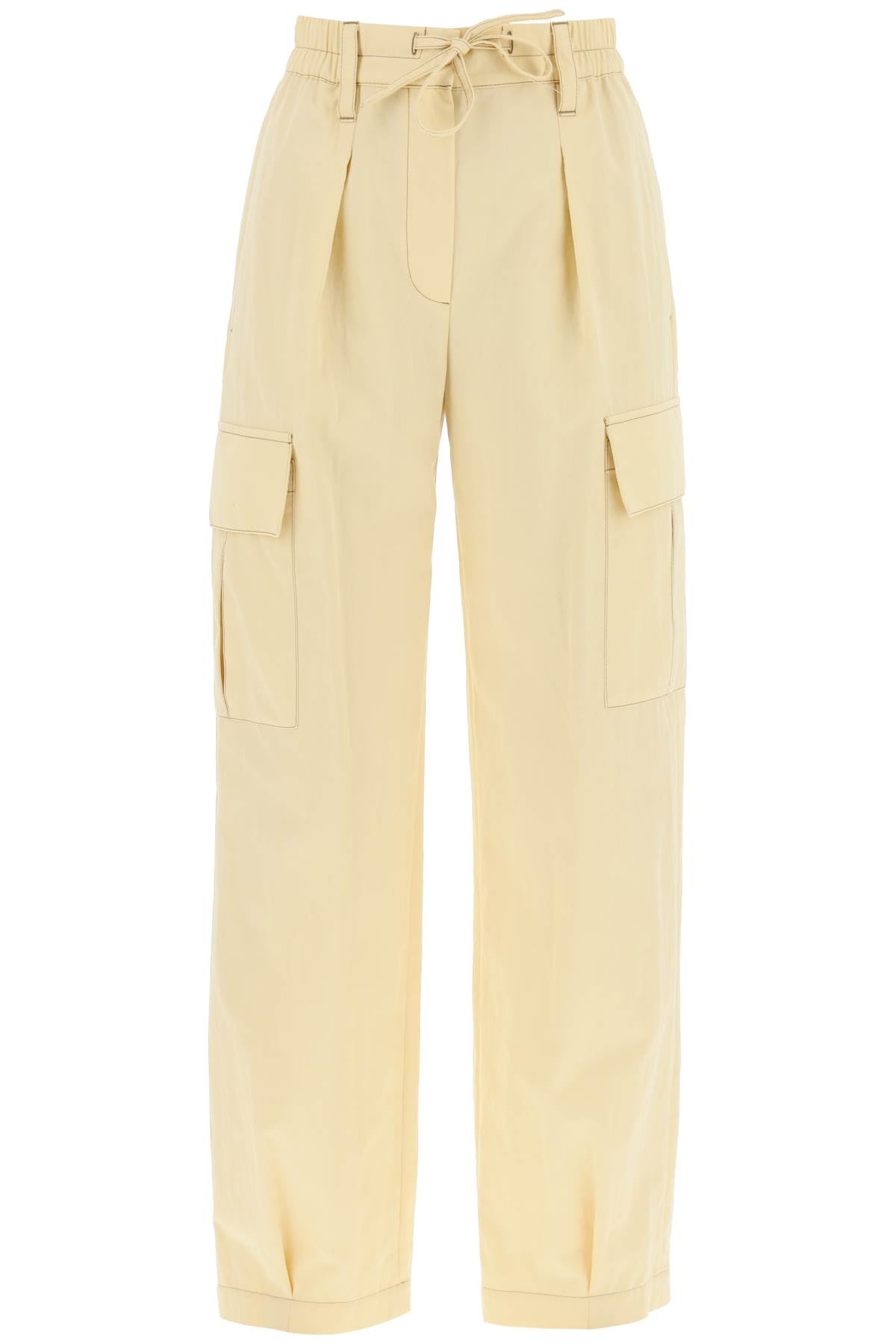 Brunello cucinelli gabardine utility pants with pockets and-0