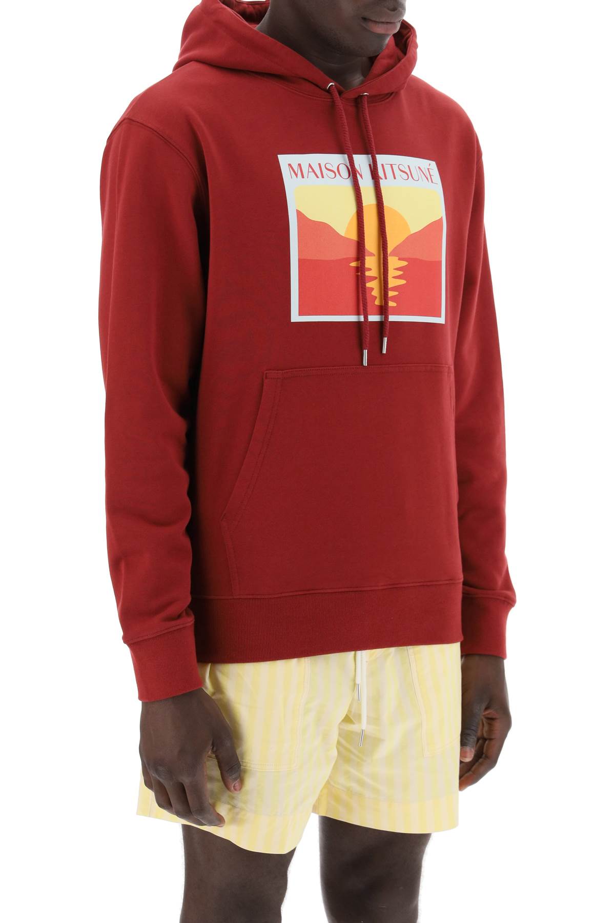 hooded sweatshirt with graphic print-1