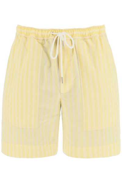 striped poplin bermuda shorts for-0