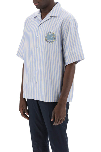 pegasus striped bowling shirt-3