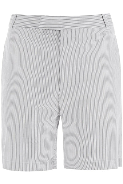 striped cotton bermuda shorts for men-0