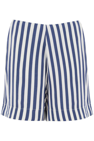 Mvp wardrobe "striped charmeuse shorts by le-0