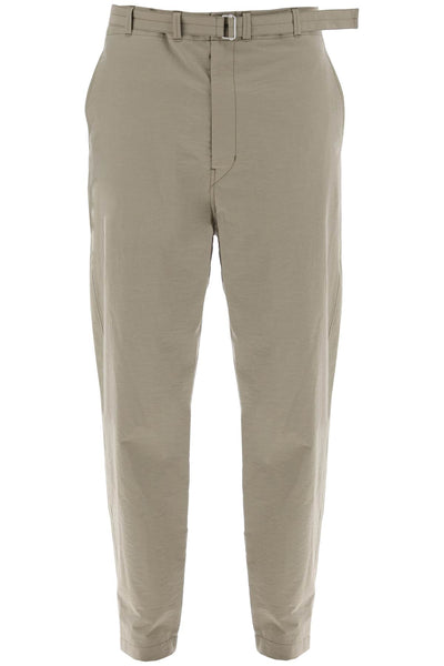 Lemaire carrot fluid crepe cotton trousers in-0
