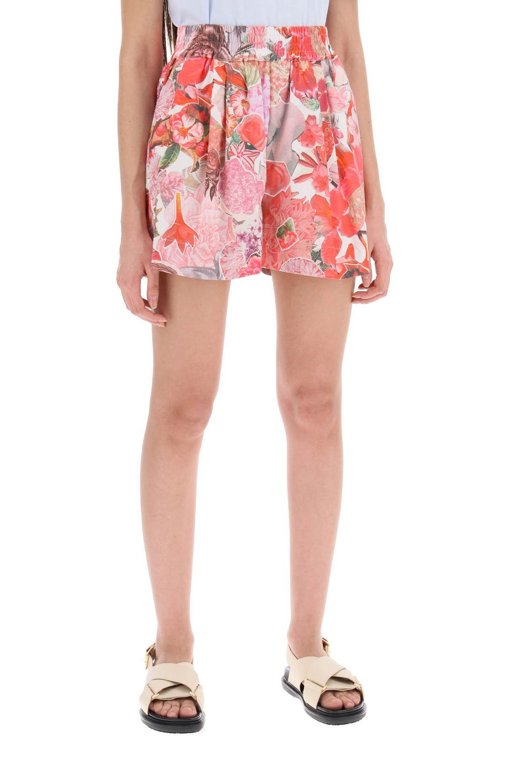 floral print shorts-1